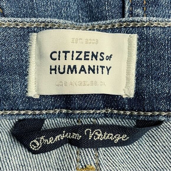 Citizens of Humanity Jeans Isola Cropped Flare Lawless Medium Wash Size 25 | 0 - Picture 10 of 13